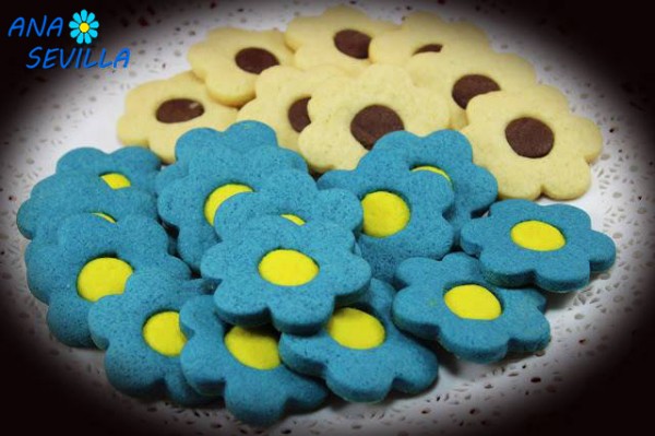 Galletas de mantequilla bicolor Thermomix