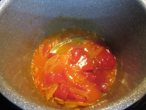 Bacalao en salsa de piquillos 