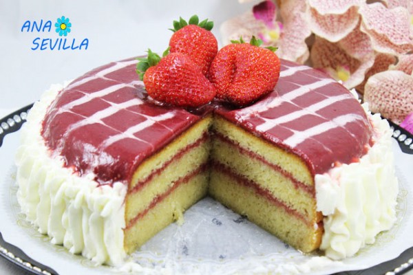 Tarta de fresas olla GM