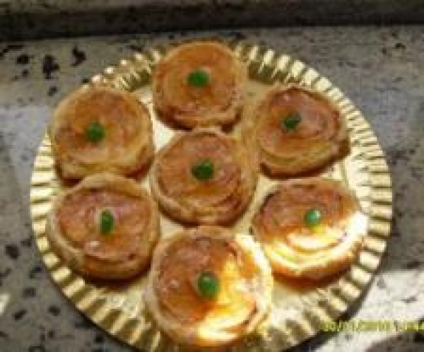 tartaletas de manzana y crema pastelera thermomix