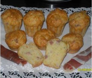 Muffins al prosciutto y queso thermomix